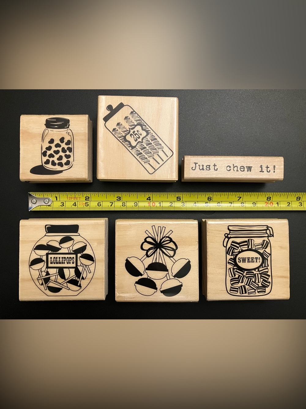 Sweet Tooth Wooden Stamp Lot